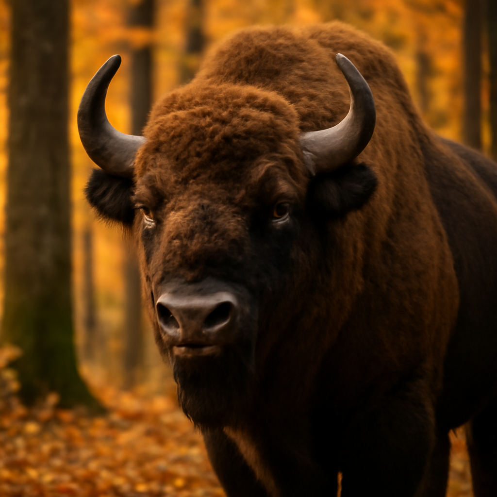 Bison européen forêt Białowieża Pologne