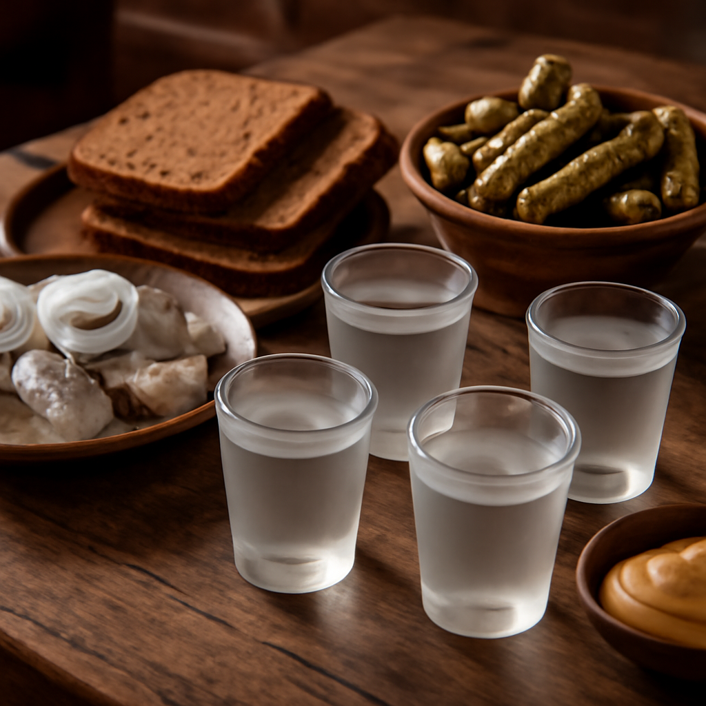 Dégustation traditionnelle vodka polonaise
