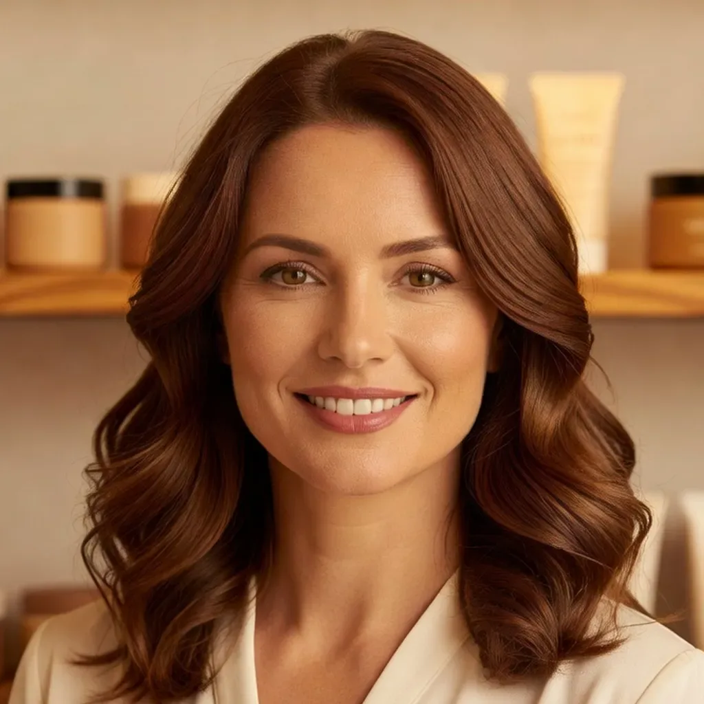 Portrait d'Aleksandra Wójcik, experte en cosmétiques naturels polonais, dans sa boutique beauté
