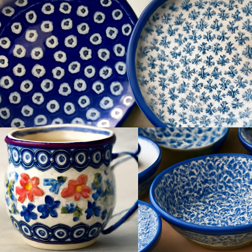 Motifs traditionnels poterie polonaise