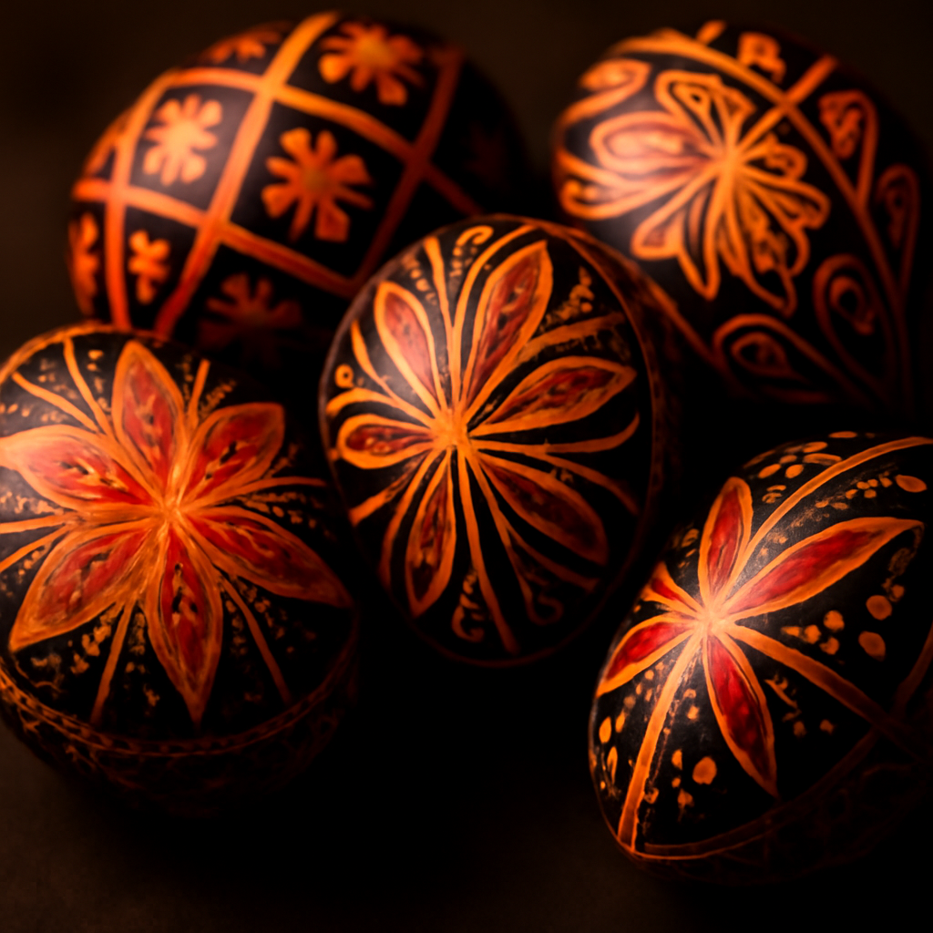 Pisanki œufs peints polonais traditionnels