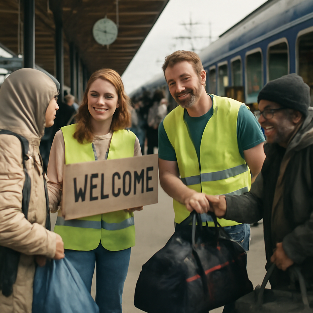 Solidarité polono-ukrainienne drapeaux