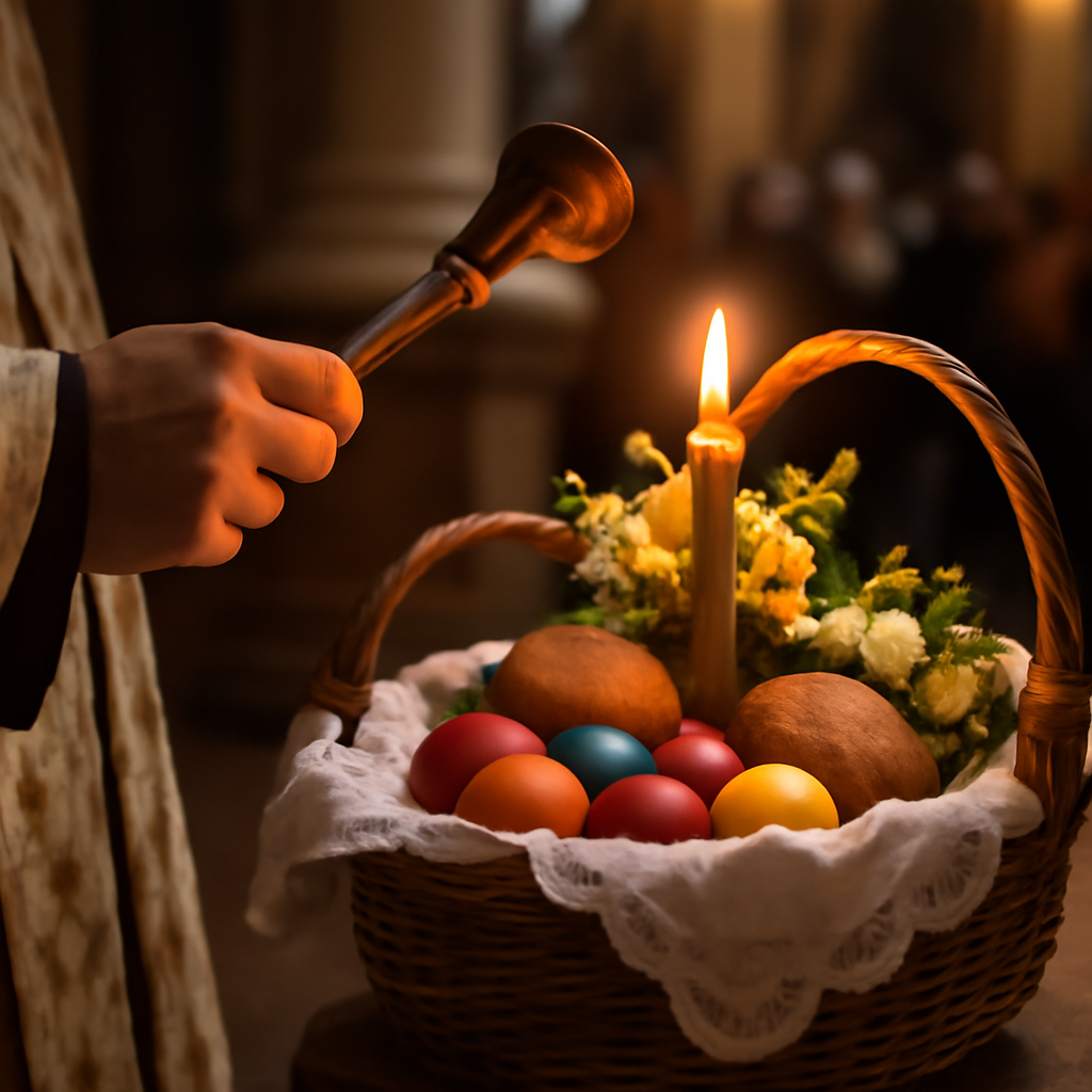 Panier pascal Święconka tradition polonaise