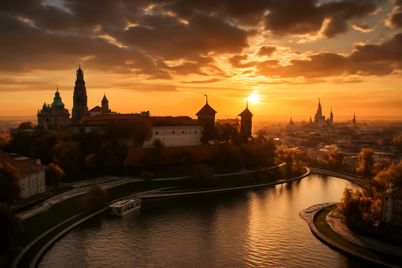 Paysage de voyage en Pologne