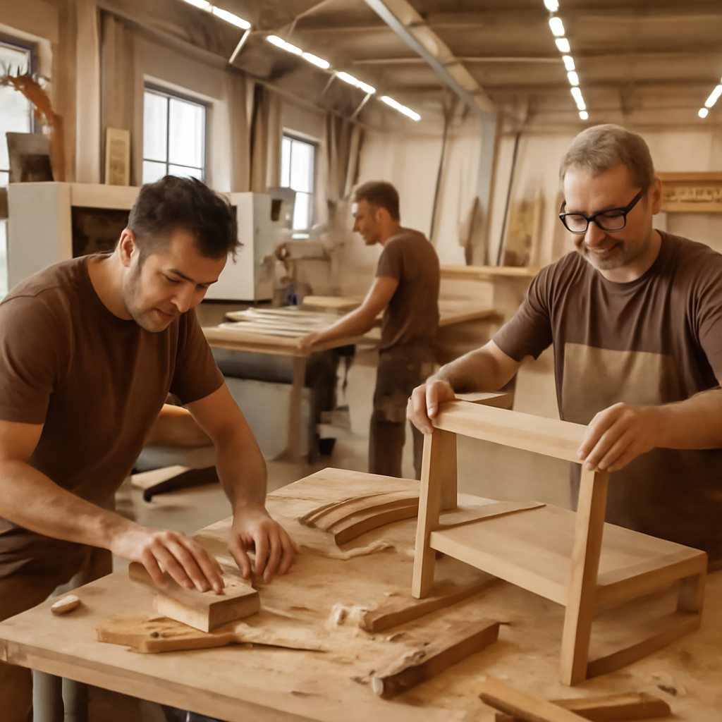 Usine de meubles en Pologne