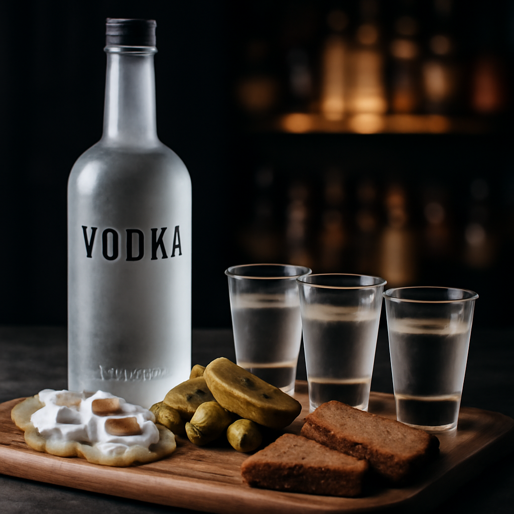 Vodka polonaise et amuse-bouches